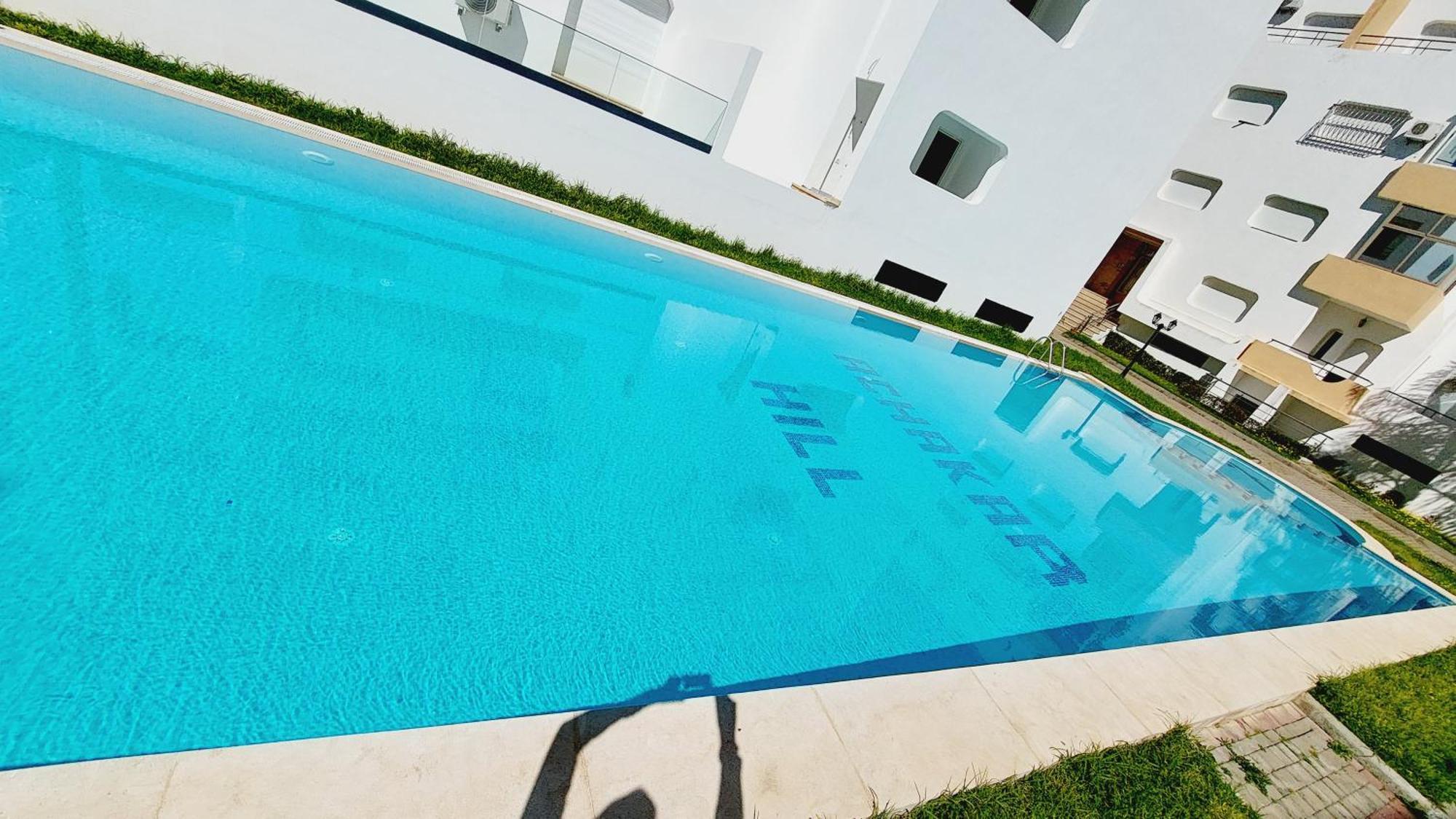 Appartement Avec Piscines, Vue Sur Mer Et Acces A La Plage A Achakar Hill, Tanger. Esterno foto